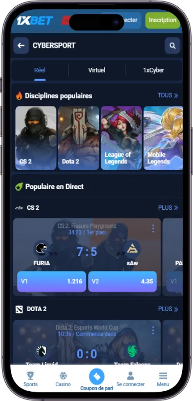 1xbet cybersport