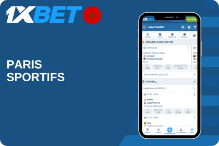 Paris sportifs sur 1xbet